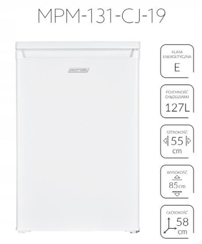 Frigorifer MPM 131-CJ-19, 127L, shkrirje automatike, i bardhë
