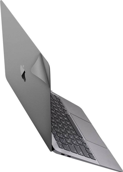 Film mbrojtës laptopi JCPAL MacGuard, MacBook Air 13" 2018 M1, komplet sipër‑poshtë, gri e çelët