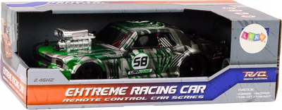 Makina me telekomandë RC 1:16 Drift, rrota gome, e gjelbër