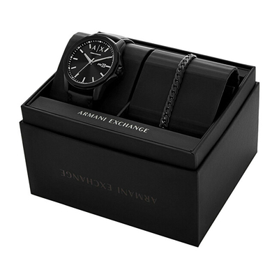 Set Orë dhe byzylyk për femra Armani Exchange Leren AX7147SET