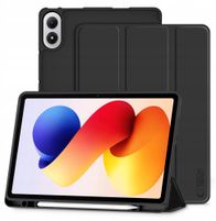 Këllëf tablet Tech-Protect SmartCase Pen për Xiaomi Poco Pad M1 Redmi Pad 2 Pro 12.1", me mbajtëse stilolapsi, funksion stand, i zi