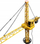 Lodër vinç 678 Tower Crane, 128 cm, me telekomandë, i verdhë