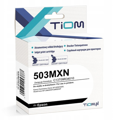 Bojë printeri Tiom për Epson 503MXN C13T09R34010, 14ml, 470 faqe, magenta