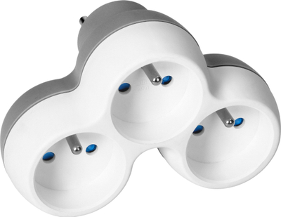 Shpërndarës trefish Bticino 3x2P+E, 16A 3680W, IP20, bardhë gri