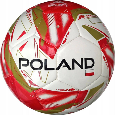 Top futbolli Select Poland T26-18312, universal, i bardhë me të kuqe
