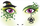 Ngjitëse fytyre Herma 15317 Face Art Witch, set me 5 copë, shumëngjyrëshe