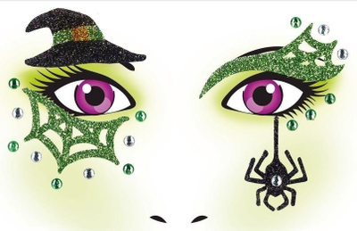 Ngjitëse fytyre Herma 15317 Face Art Witch, set me 5 copë, shumëngjyrëshe