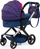Karrucë për kukulla Bayer XEO 17054AA, për kukulla deri 46cm, 2 në 1, blu e errët rozë