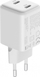 Karikues muri VOLT USB C GaN, 35W, 2x USB C 18W, i bardhë