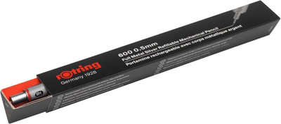 Механичка пенкало Rotring 600, 0.5mm, металик сребрена