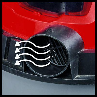 Thithëse elektrike Einhell TC-VC 18/15 Li-Solo, 15 L, e kuqe
