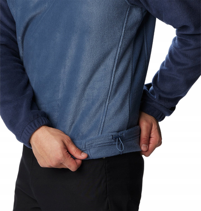 Bluzë polari për burra Columbia Steens Mountain Half Zip, gjysmë zinxhir, poliestër, blu navy
