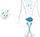 Biberon qelqi Nuvita Glass Bottle, 240ml, blu