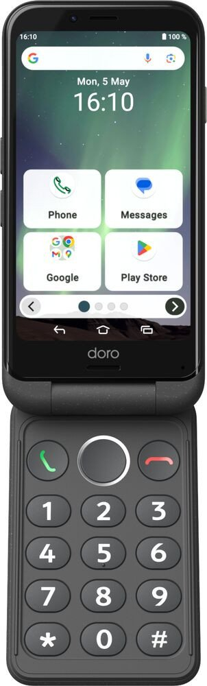 Telefoni Doro Aurora A20, 4.5\", 4GB 64GB, 3000mAh, grafit