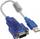 Adapter USB në RS232 InLine 33304D, port D Sub 9 pin, blu
