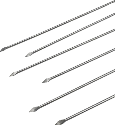 Shkopinj për shishqebap Royalty Line GL15, set 6 copë, 60cm, çelik inox