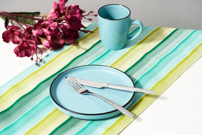 Set pjata ëmbëlsire Heinner Electra, 6 copë, 20 cm, qeramike, blu