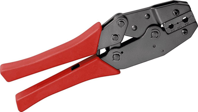 Mjet krimpues Fixpoint 11366, për konektorë BNC TNC SMA N, dorezë e kuqe