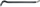 Leva Topex 04A190, 900mm, 30x16mm, çelik