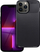 Mbështjellës karbon premium për iPhone 13 Pro Max, TPU, antirrëshqitës, i zi