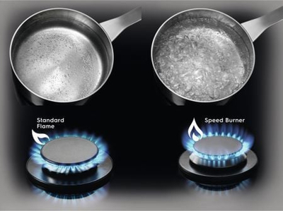 Plitë me gaz Electrolux CGS6436BX, 4 vatra, djegës Wok, inox
