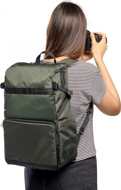 Фотографска ранец‑торба Manfrotto Street Backpack, за DSLR, за лаптоп 14\", сиво‑зелена