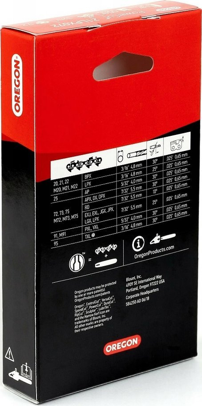 Zinxhir sharrë motorike Oregon 21LPX072E, 18", 72 hallka, metalik