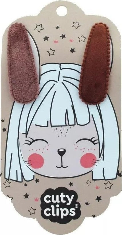 Kapëse flokësh TY Snails Cuty Clips Bunny Ears No 5, set 2 copë, shumëngjyrëshe
