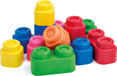 Lodra blloqe të buta Clementoni Baby Clemmy, set me 12 copa, shumëngjyrëshe