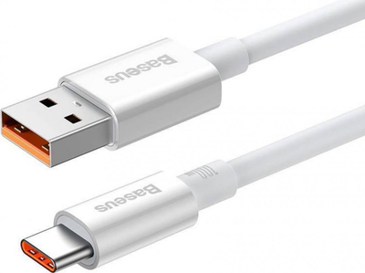 Kabllo USB në USB C Baseus Superior, 100W, 2m, e bardhë