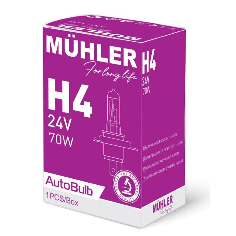 Lampa H4 24v 70w Kuti Muhler