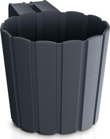 Саксија со стегач Conforama Boardee Hook, 1.4L, пластика, антрацит