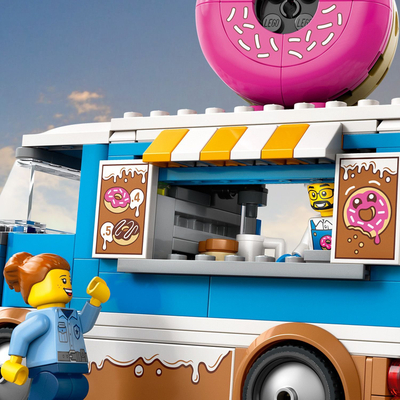 Set loje kamion Donut Truck, lodër për kalamaj, shumëngjyrësh