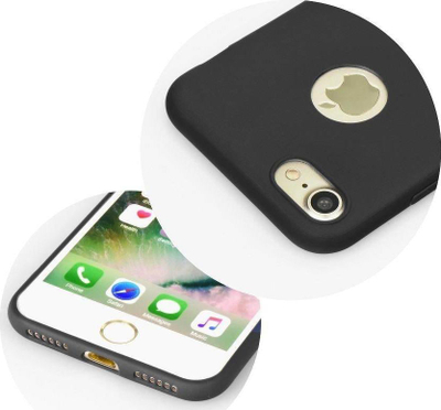 Këllëf silikoni Forcell Soft për iPhone 13 Pro, i hollë, i zi