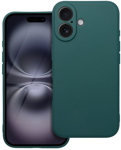 Kllëf telefoni OEM për iPhone 17, TPU mat, mban karikimin me valë, jeshile e errët