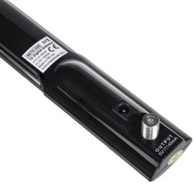 Antena e brendshme TV Maclean MCTV-930A, DVB-T T2, amplifikator LTE, e zezë