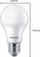 Llambë LED Philips CorePro A60, E27, 10W 4000K, dritë e bardhë neutrale