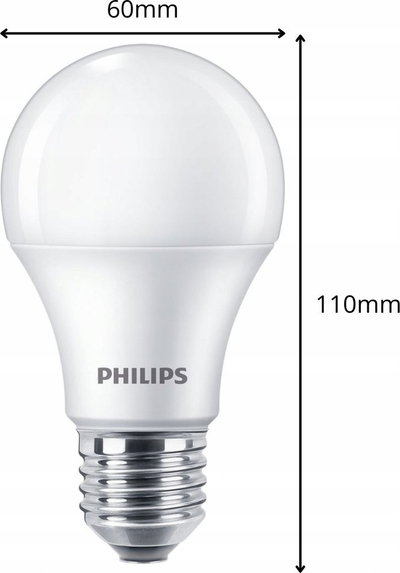 Llambë LED Philips CorePro A60, E27, 10W 4000K, dritë e bardhë neutrale