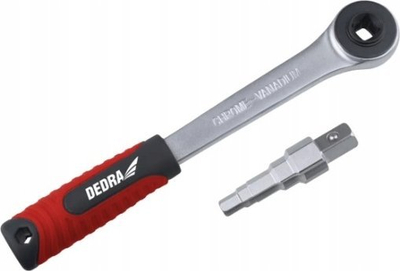 Çelës racetë DEDRA 12H020, komplet 2 pjesë, 1/2"