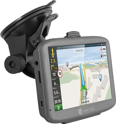 Navigim GPS NAVITEL E501, ekran 5", për makinë, gri