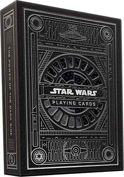 Karta loje Bicycle Star Wars Silver Edition, kuvertë pokeri, dizajn koleksionues, të zeza