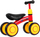 Biçikletë pa pedale SporTrike PettyTrike Z7 Walker, 4 rrota, për kalamaj 1 vjeç, e kuqe e verdhë