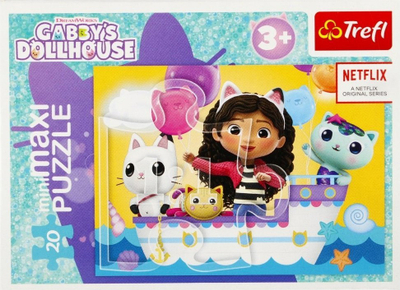 Puzzle TREFL MiniMaxi Colorful Day Gabby, 20 copa, shumëngjyrësh