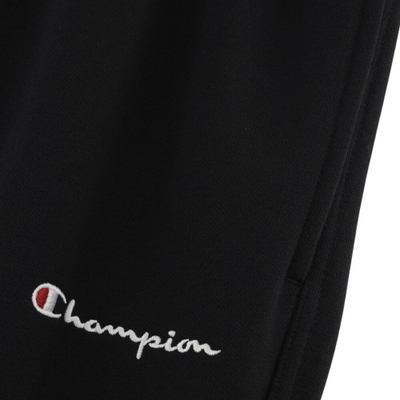 Pantallona sportive Champion Straight Hem Pants M 220294 për burra, me prerje të drejtë, ngjyrë e zezë