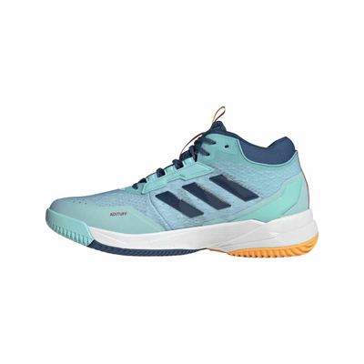 Atlete hendbolli Adidas Crazyflight 6 Mid, për në palestër, me rrjetë frymëmarrëse, blu