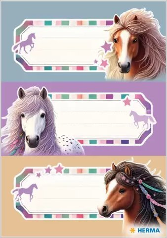 Etiketa librash HERMA VARIO Horse World, letër, shumëngjyrëshe