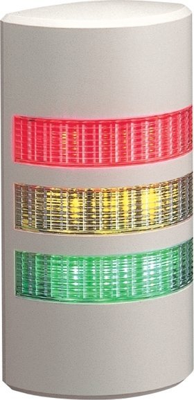 Tregues alarmi LED Patlite WEP-302-RYG, 24V, IP65, ivory