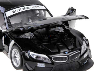 Makine lodër BMW Z4 GT3 ZA3749, metal 1:32, me drita edhe zë, e zezë