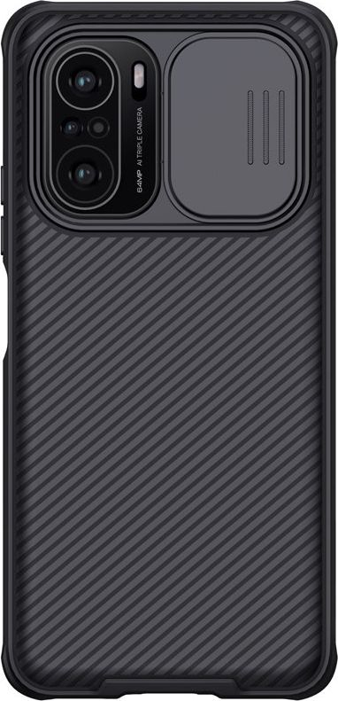 Këllëf telefoni Nillkin CamShield Pro për Poco F3, me mbrojtje kamere, plastik, i zi