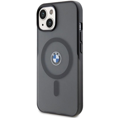 Këllëf telefoni BMW Signature, me MagSafe, për iPhone 15, i zi